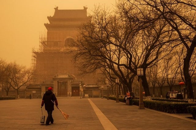 beijing choked in duststorm amid heavy northwest winds beijing choked in duststorm amid heavy northwest winds