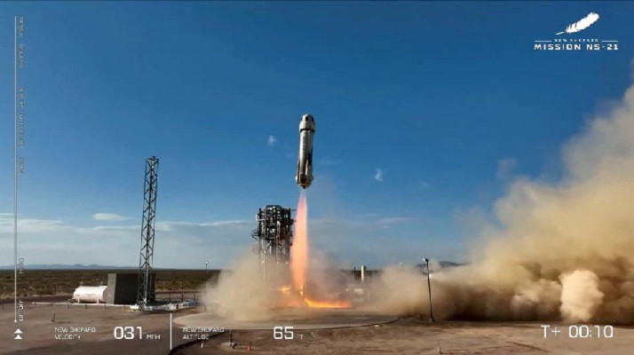 Photo of Bezos’ Blue Origin completes fifth crewed flight launch