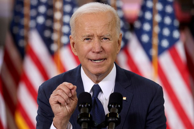 us president joe biden speaks about his 2 trillion infrastructure plan during an event to tout the plan at carpenters pittsburgh training center in pittsburgh pennsylvania us march 31 2021 photo reuters