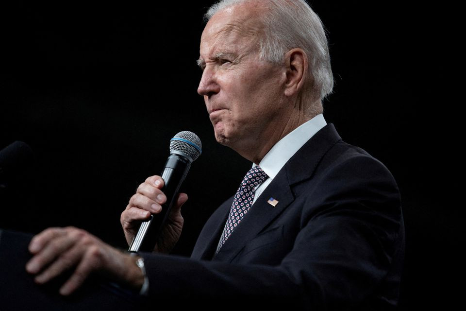 u s president joe biden delivers remarks following a tour of ibm in poughkeepsie new york u s october 6 2022 reuters tom brenner