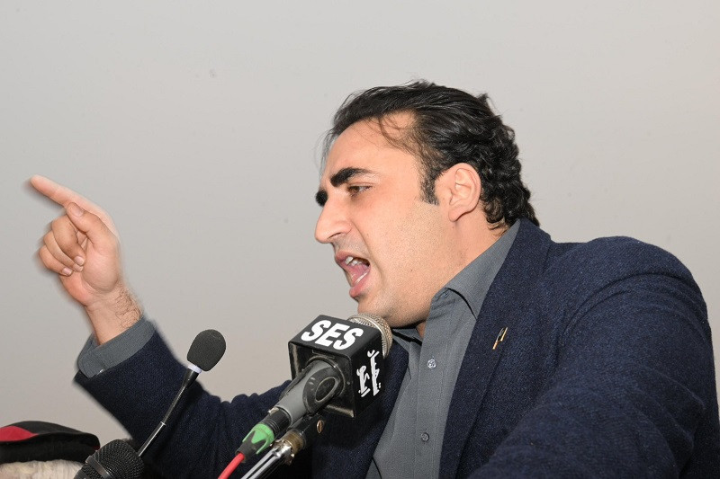 bilawal bhutto zardari chairman of the people s party addressing an election rally of people s party in peshawar hayatabad photo x bbhuttozardari