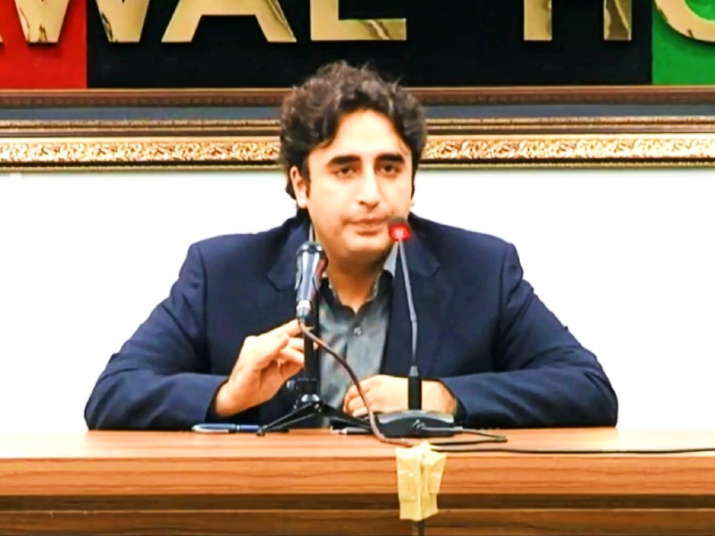 ppp chairman bilawal bhutto zardari addresses a press conference in karachi screengrab