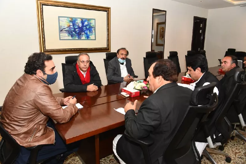 ppp chairman bilawal bhutto zardari addressing meeting of party leaders in lahore photo ppp file ppp chairman bilawal bhutto zardari addressing meeting of party leaders in lahore photo ppp file