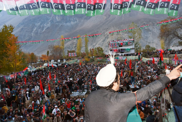 ppp chairman address election rally in gilgit baltistan photo ppp media cell ppp chairman address election rally in gilgit baltistan photo ppp media cell