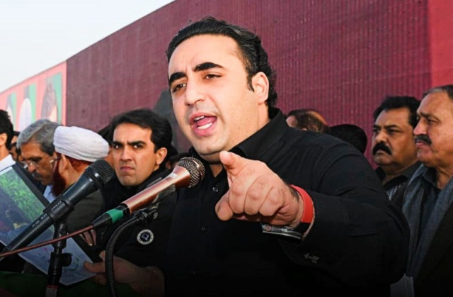ppp chairman bilawal bhutto zardari addressing a rally in rahim yar khan ahead of the february 8 general elections in pakistan on january 19 2024 photo ppp media cell ppp chairman bilawal bhutto zardari addressing a rally in rahim yar khan ahead of the february 8 general elections in pakistan on january 19 2024 photo ppp media cell