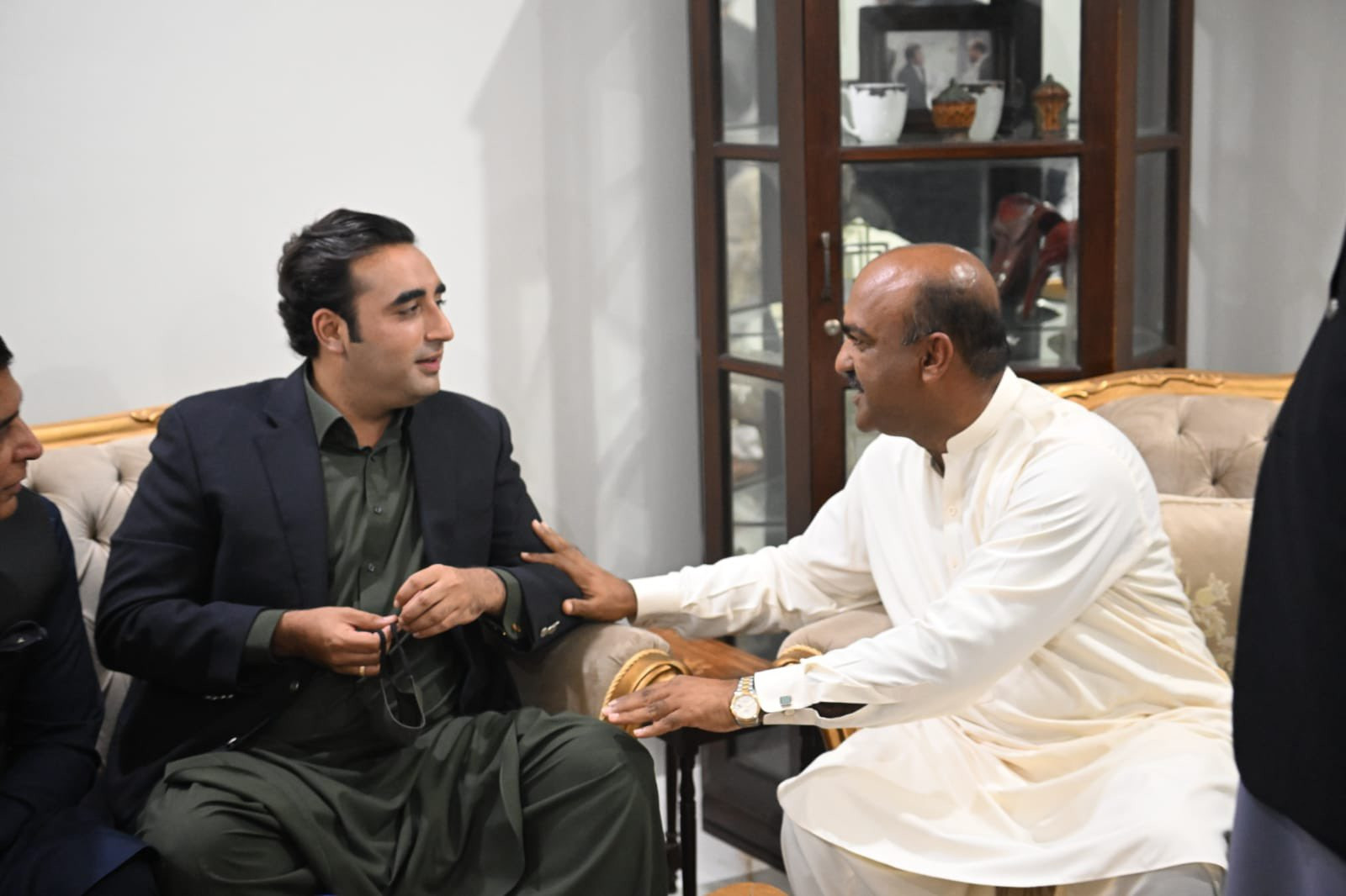 ppp chairperson bilawal bhutto zardari with pm s former spokesperson nadeem afzal chan on march 06 2022 photo twitter ppp