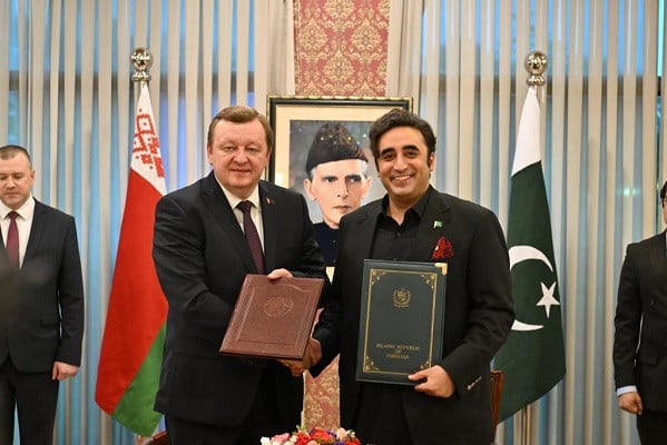 fm bilawal and his belarusian counterpart pose for a picture in islamabad photo express