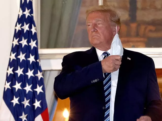 trump removes his mask upon his return to the white house photo afp trump removes his mask upon his return to the white house photo afp