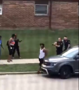 black man shot in back by police in us wisconsin city