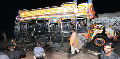 terror attack blast on bus kills 7 near kharian