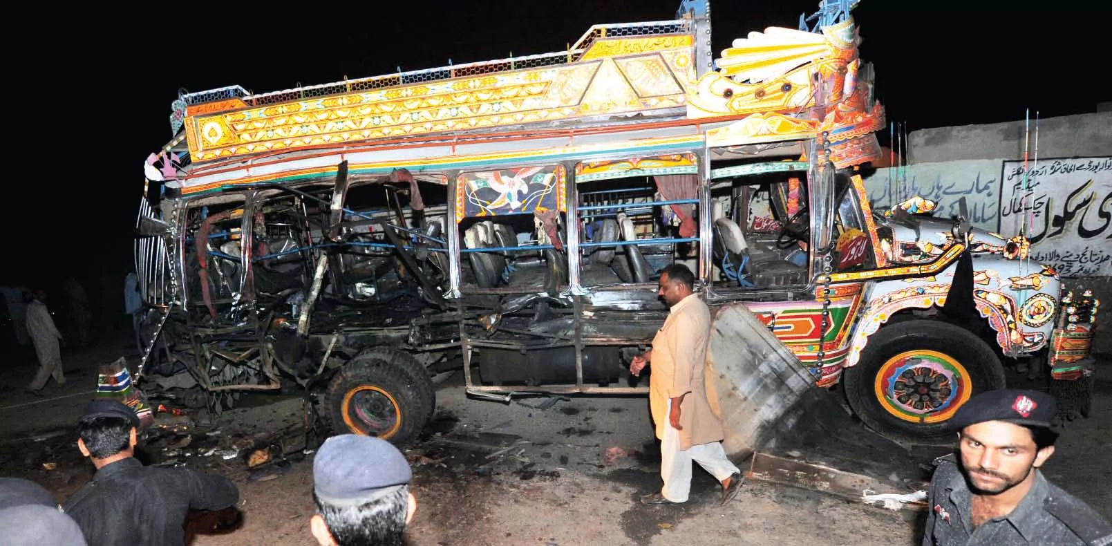 terror attack blast on bus kills 7 near kharian terror attack blast on bus kills 7 near kharian