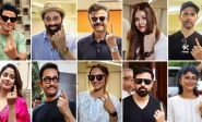 bollywood stars cast their vote in indian election
