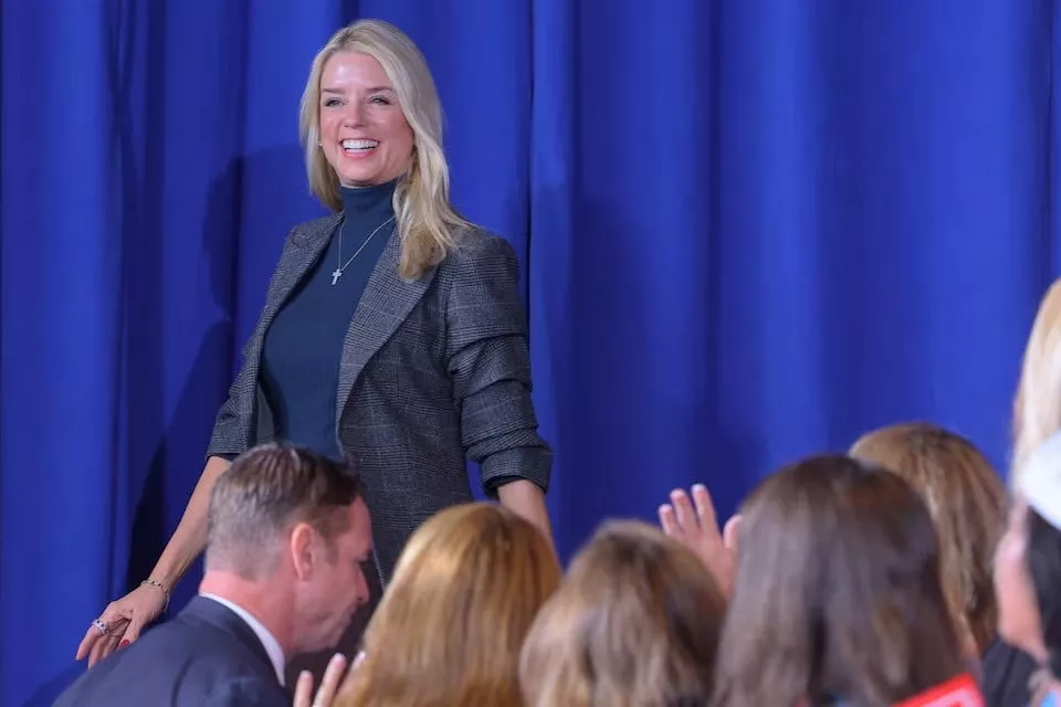 former florida attorney general pam bondi takes the stage to speak at a campaign rally with republican presidential nominee and former us president donald trump in gastonia north carolina on november 2 2024 photo reuters former florida attorney general pam bondi takes the stage to speak at a campaign rally with republican presidential nominee and former us president donald trump in gastonia north carolina on november 2 2024 photo reuters