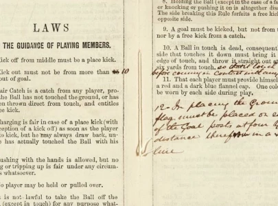 football rule book from 1859 sells for 57 000