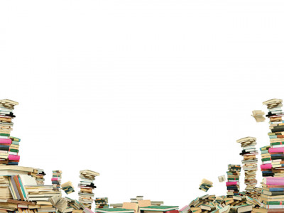 book jackets and a poem