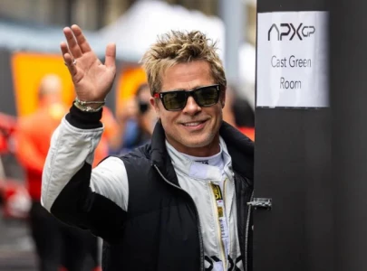 brad pitt films f1 movie during abu dhabi grand prix sparking fan reactions