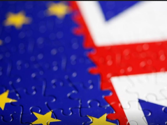 puzzle with printed eu and uk flags is seen in this illustration taken november 13 2019 photo reuters file