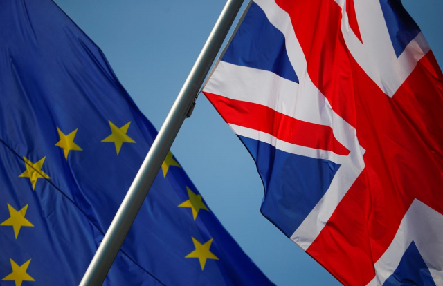 european union and british flags flutter in front of a chancellery ahead of a visit of british prime minister theresa may in berlin germany april 9 2019 photo reuters european union and british flags flutter in front of a chancellery ahead of a visit of british prime minister theresa may in berlin germany april 9 2019 photo reuters