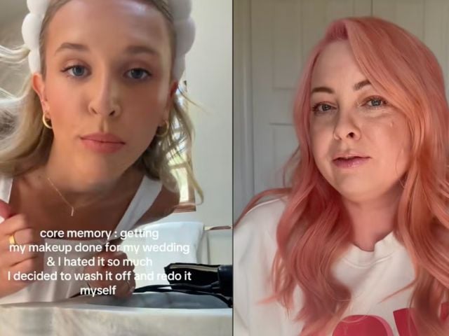 bride goes viral for washing off professional makeup 20 minutes before wedding mua responds