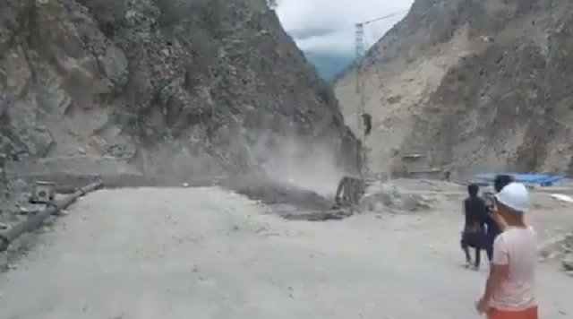 massive flash flood washes away bridge in upper kohistan massive flash flood washes away bridge in upper kohistan