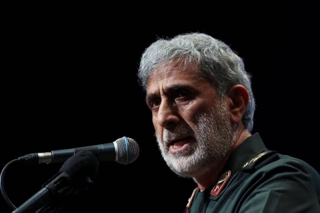 brigadier general esmail qaani the head of the revolutionary guards quds force in tehran iran april 14 2022 photo reuters brigadier general esmail qaani the head of the revolutionary guards quds force in tehran iran april 14 2022 photo reuters