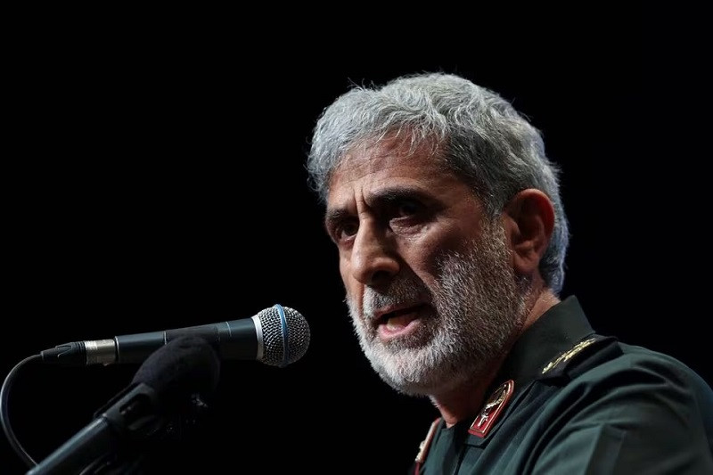 brigadier general esmail qaani the head of the revolutionary guards quds force in tehran iran april 14 2022 photo reuters