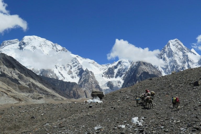 broad peak is the 12th highest of the world s 8 000 metre plus mountains photo afp file