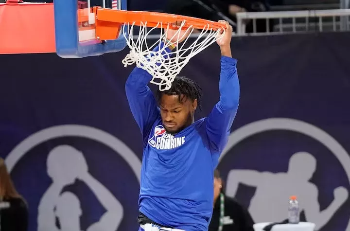 bronny james participates in the 2024 nba draft combine at wintrust arena photo reuters bronny james participates in the 2024 nba draft combine at wintrust arena photo reuters