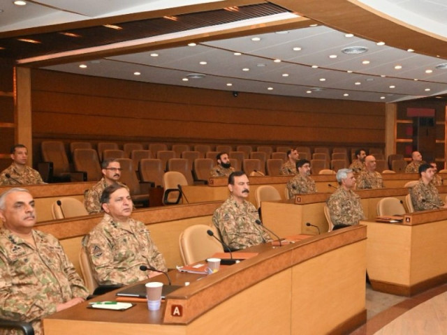 the 261st corps commanders conference ccc was presided over by chief of army staff coas general syed asim munir on december 28 2023 photo ispr the 261st corps commanders conference ccc was presided over by chief of army staff coas general syed asim munir on december 28 2023 photo ispr