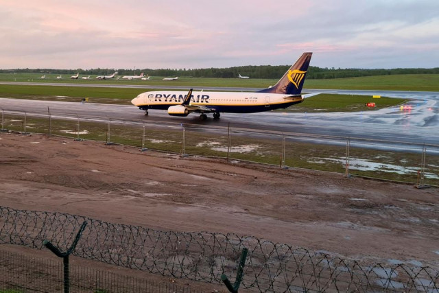 a ryanair aircraft which was carrying belarusian opposition blogger and activist roman protasevich and diverted to belarus where authorities detained him lands at vilnius airport in vilnius lithuania photo reuters a ryanair aircraft which was carrying belarusian opposition blogger and activist roman protasevich and diverted to belarus where authorities detained him lands at vilnius airport in vilnius lithuania photo reuters