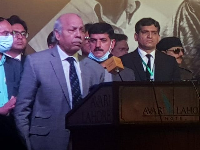 cjp gulzar ahmed addressing asma jahangir conference in lahore screengrab cjp gulzar ahmed addressing asma jahangir conference in lahore screengrab