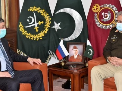 coas russian envoy discuss afghan peace process