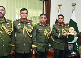 senior bd general in pakistan on a rare visit