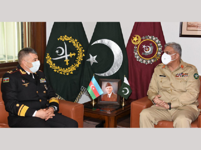 commander of azerbaijan naval forces rear admiral subhan bakirov called on army chief general qamar javed bajwa at ghq photo ispr commander of azerbaijan naval forces rear admiral subhan bakirov called on army chief general qamar javed bajwa at ghq photo ispr