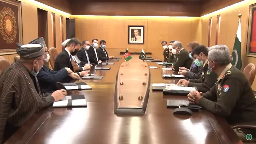 delegation led by chairman hizb e wahadat islami afghanistan mohammad karim khalili calls on coas gen qamar at ghq in rawalpindi screengrab ispr delegation led by chairman hizb e wahadat islami afghanistan mohammad karim khalili calls on coas gen qamar at ghq in rawalpindi screengrab ispr