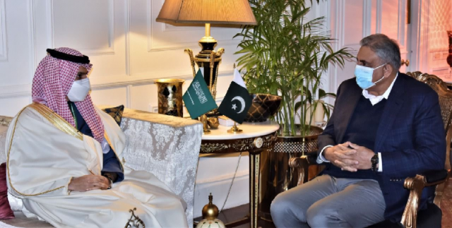 saudi foreign minister prince faisal bin farhan al saud called on chief of army staff coas general qamar javed bajwa photo ispr saudi foreign minister prince faisal bin farhan al saud called on chief of army staff coas general qamar javed bajwa photo ispr