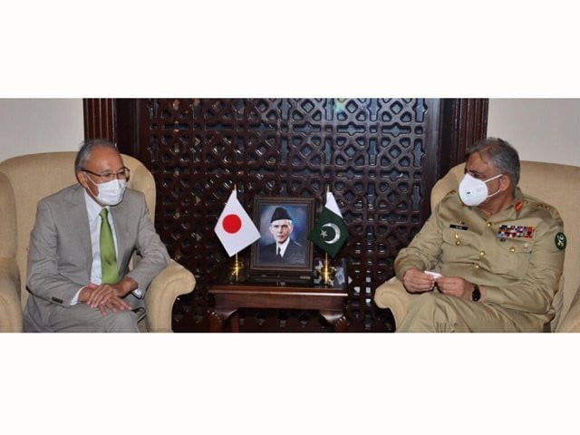 japanese ambassador to pakistan kuninori matsuda pays farewell call to coas general qamar javed bajwa at ghq in rawalpindi photo ispr file japanese ambassador to pakistan kuninori matsuda pays farewell call to coas general qamar javed bajwa at ghq in rawalpindi photo ispr file