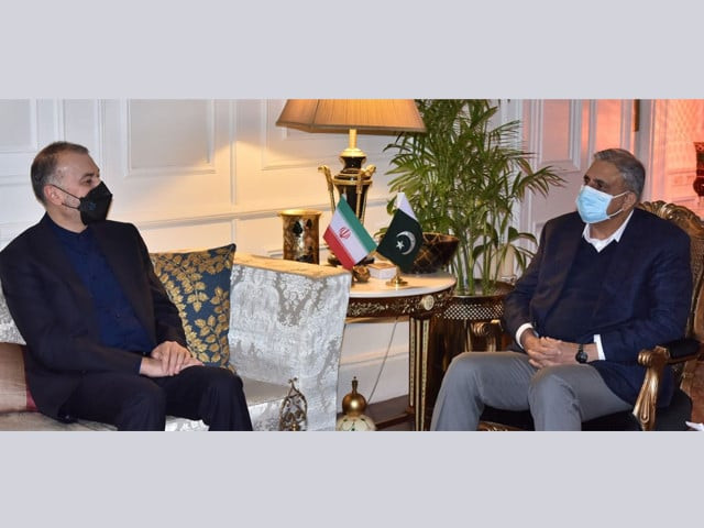 iranian foreign minister hossein amir abdollahian met chief of army staff coas general qamar javed bajwa photo ispr iranian foreign minister hossein amir abdollahian met chief of army staff coas general qamar javed bajwa photo ispr
