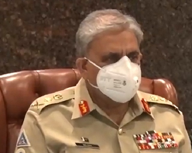 army chief general qamar javed bajwa while chairing the corps commanders conference ccc on september 10 2021 screengrab