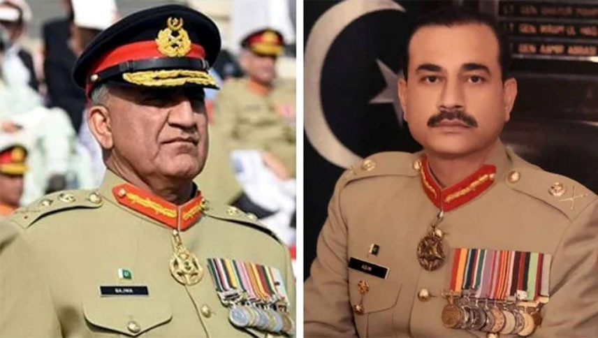 general retd qamar javed bajwa l and general syed asim munir r photo file