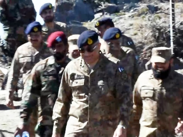 the army chief was briefed on latest operational situation along loc and operational readiness of the formation during visit photo ispr