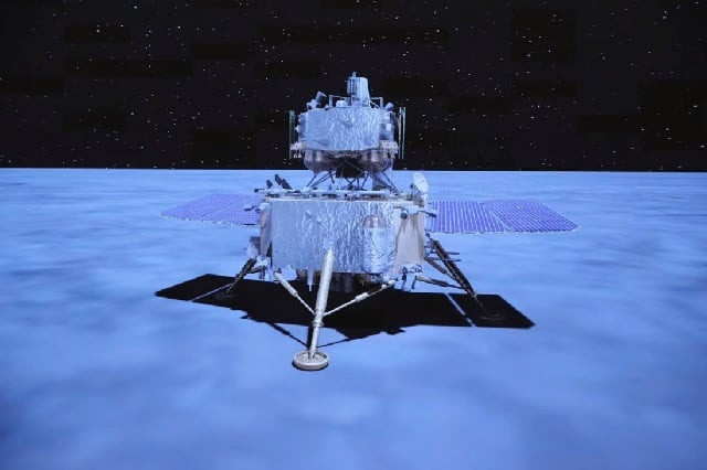 video animation at beijing aerospace control centre shows chang e 5 landing on the moon late photo xinhua video animation at beijing aerospace control centre shows chang e 5 landing on the moon late photo xinhua