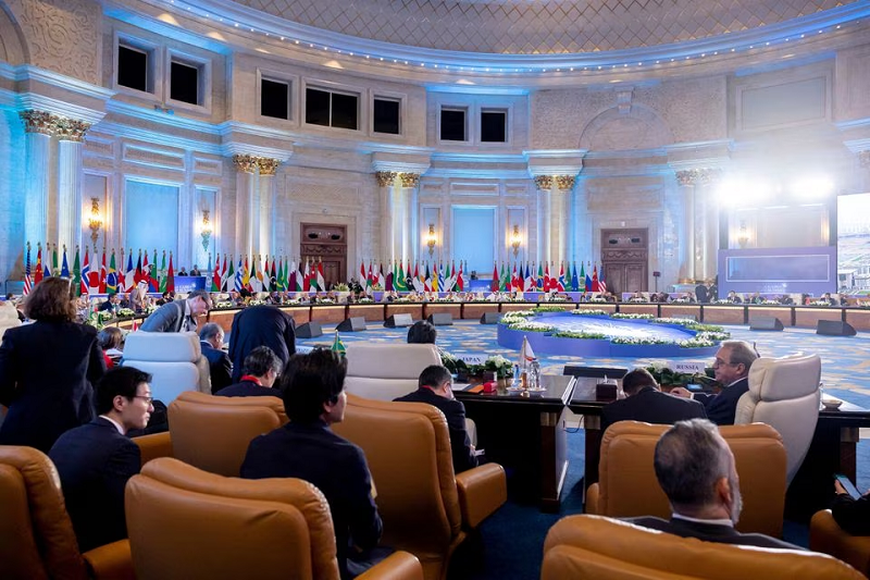 opening session of the cairo summit for peace at the st regis almasra hotel in cairo egypt october 21 2023 photo reuters