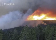 screenshot from video posted on july 26 2024 shows a massive wildfire dubbed the park fire burning in butte county california photo xinhua