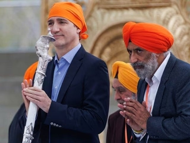 canadian prime minister justin trudeau when he attended the khalsa day celebrations in toronto photo screengrab canadian prime minister justin trudeau when he attended the khalsa day celebrations in toronto photo screengrab