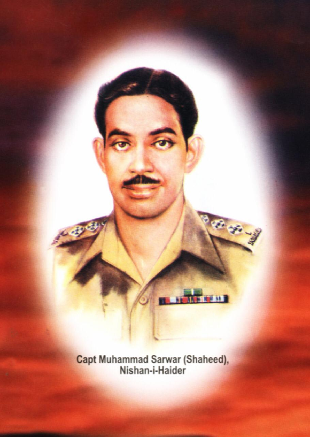 captian sarwar was the first person to be awarded pakistan s highest military award for bravery nishan e haider photo file