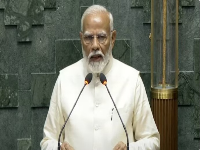prime minister narendra modi takes oath as mp for the third time ani