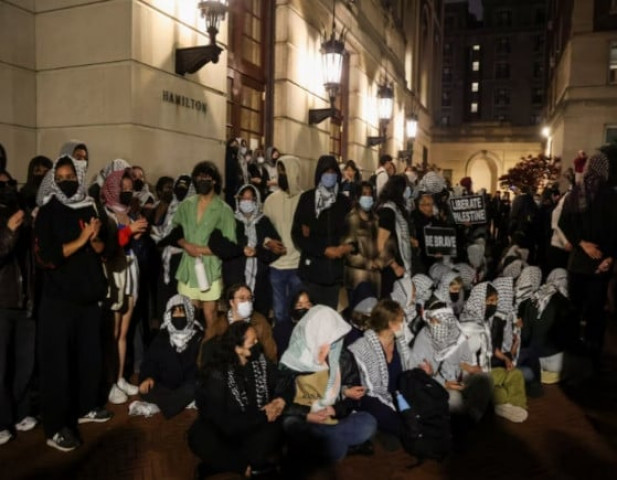 columbia suspends pro palestinian protesters after encampment talks stall