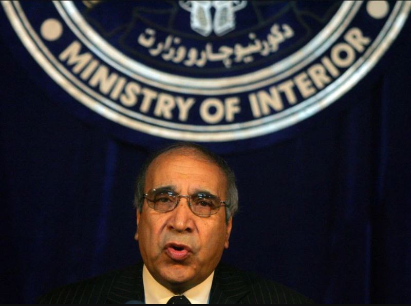 former afghan interior minister ali ahmad jalali speaks during a news conference in kabul afghanistan september 28 2005 photo reuters