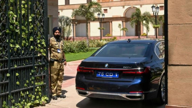 russian foreign minister sergei lavrov arrives in a car for a meeting with indian counterpart s jaishankar at hyderabad house in new delhi photo afp russian foreign minister sergei lavrov arrives in a car for a meeting with indian counterpart s jaishankar at hyderabad house in new delhi photo afp